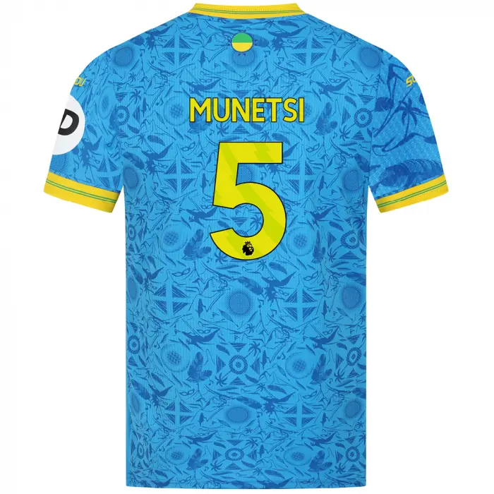 Wolverhampton Wanderers Shirt Store | 2025-26 Wolves Pro Third Shirt – Adult MUNETSI 5 Collection Wolverhampton Wanderers Official Gear